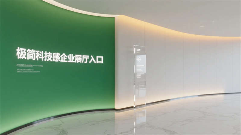 科技綠洲，合肥創(chuàng)新企業(yè)辦公樓展廳設(shè)計(jì)效果圖