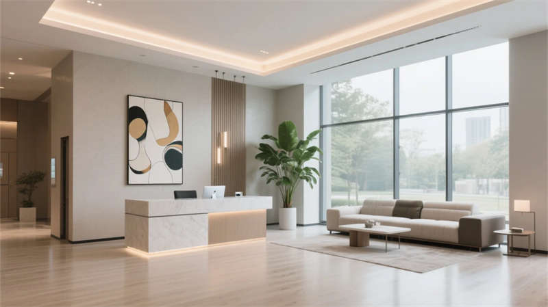 現(xiàn)代簡(jiǎn)約融自然，合肥現(xiàn)代簡(jiǎn)約酒店裝修設(shè)計(jì)效果圖