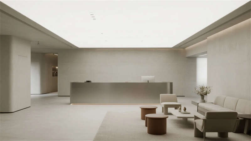 合肥辦公室展廳設(shè)計(jì)，科技與自然交融的極簡(jiǎn)美學(xué)