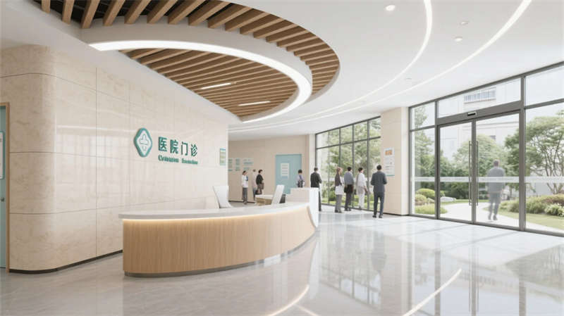 療愈綠洲，光影共生——合肥6000平醫(yī)院裝修設(shè)計(jì)效果圖